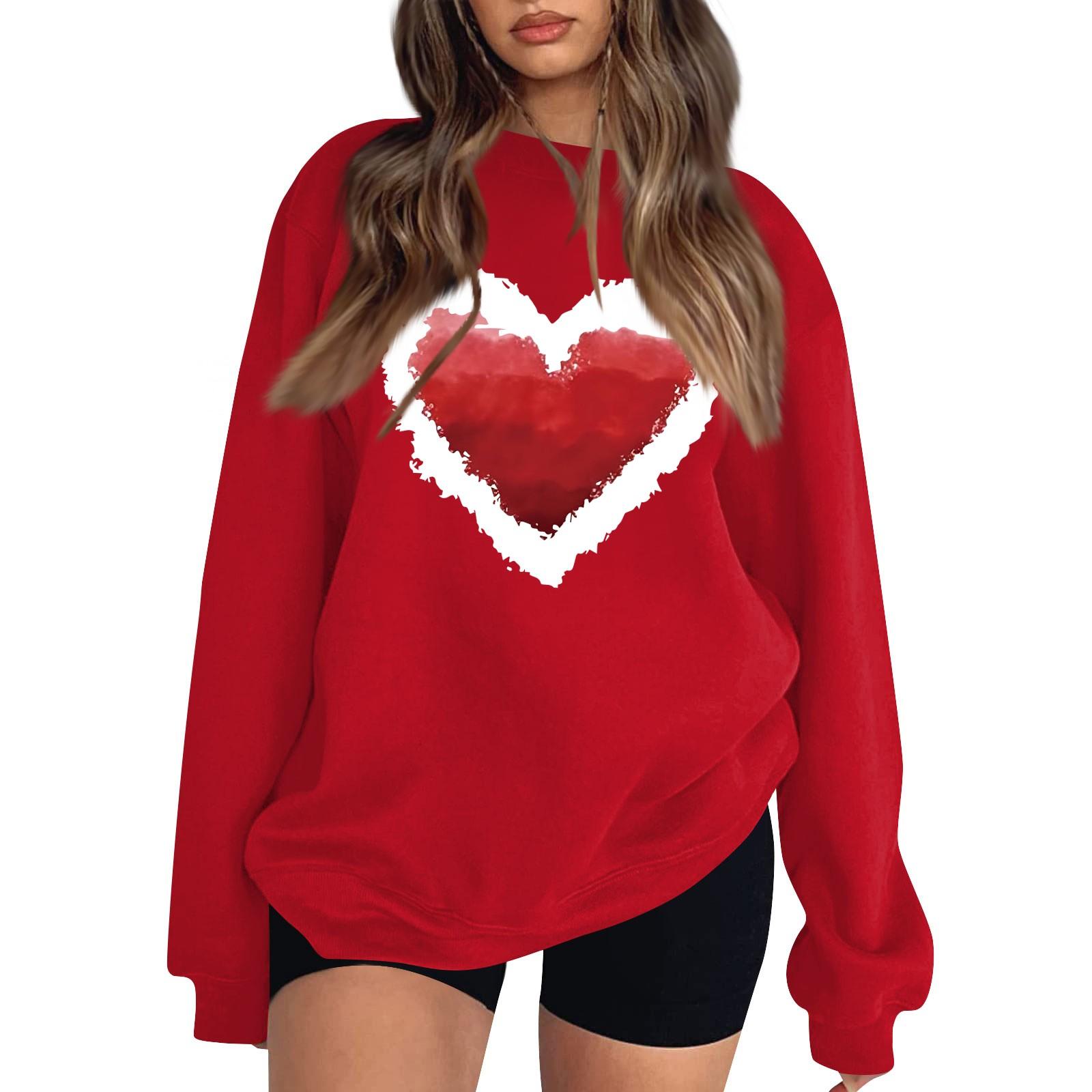 Женская повседневная мода ко Дню святого Валентина с принтом, длинным рукавом, круглым вырезом, толстовки, пуловеры, топы XL арбуз красный
Женская повседневная мода ко Дню святого Валентина с принтом, длинным рукавом, круглым вырезом, толстовки, пуловеры, топы XL арбуз красный