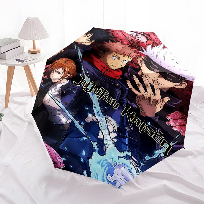 1pc Jujutsu Kaisen Inspired Umbrella Automatic Opening Closing, Portable 3-Fold Design, 8-Bone Iron Frame, Outdoor, Perfect Gift for Fans, Travelers,
1pc Jujutsu Kaisen Inspired Umbrella Automatic Opening Closing, Portable 3-Fold Design, 8-Bone Iron Frame, Outdoor, Perfect Gift for Fans, Travelers,