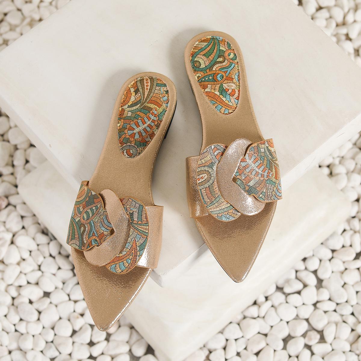 Fashion Versatile Woman Shoes 2026 Summer New Simple Flat Shoe Simple Retro Women s Slippers Anti Slip Women Beach Shoes Zapatos 43 золотий
Fashion Versatile Woman Shoes 2026 Summer New Simple Flat Shoe Simple Retro Women s Slippers Anti Slip Women Beach Shoes Zapatos 43 золотий