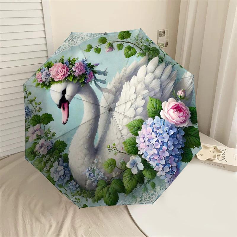 1PC Swan Flowers Umbrella-8-Rib Reinforced Portable Folding Travel Suitable for All Seasons Outdoor Daily Use-H0356
1PC Swan Flowers Umbrella-8-Rib Reinforced Portable Folding Travel Suitable for All Seasons Outdoor Daily Use-H0356