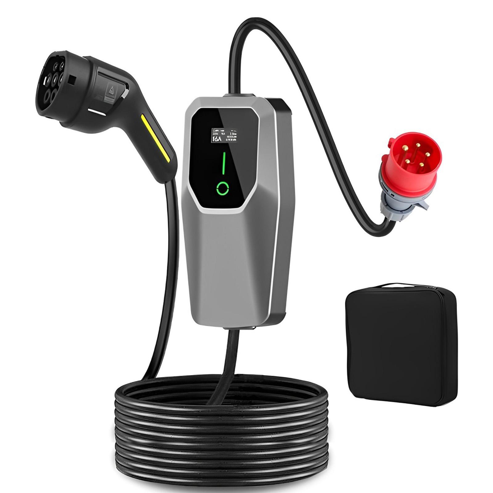 Type 2 11 KW Electric Car Portable Charger 16A 3Phase EVSE Charging CEE Plug Electric Car Charger Wallbox IEC 62196
Type 2 11 KW Electric Car Portable Charger 16A 3Phase EVSE Charging CEE Plug Electric Car Charger Wallbox IEC 62196