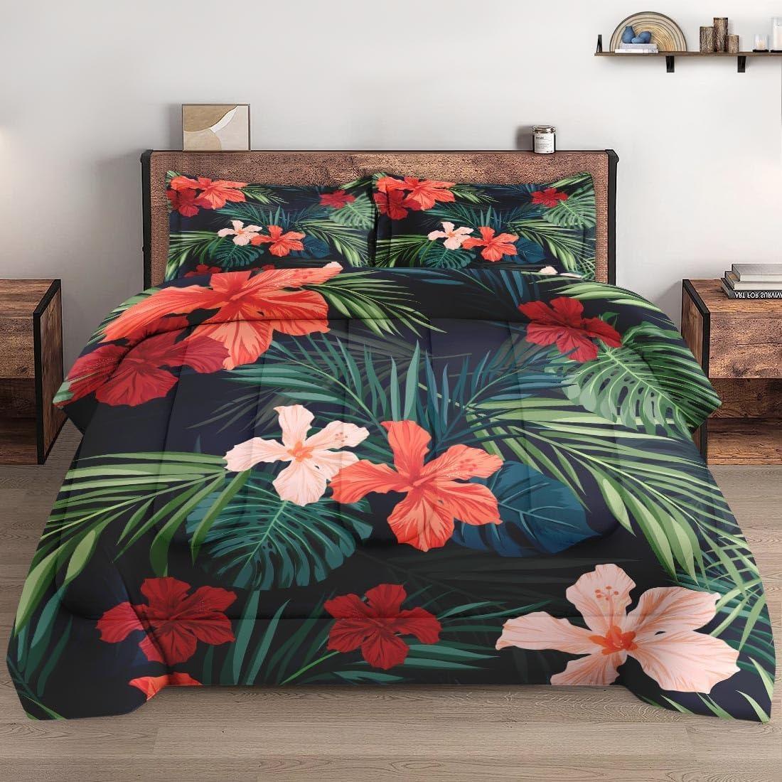 Retro Floral Bedding Set Tropical Plant Duvet Cover Set With Pillowcases Skin-Friendly Queen King Size Adult Women Birthday Gift 2pcsEuSingle 135x200
Retro Floral Bedding Set Tropical Plant Duvet Cover Set With Pillowcases Skin-Friendly Queen King Size Adult Women Birthday Gift 2pcsEuSingle 135x200