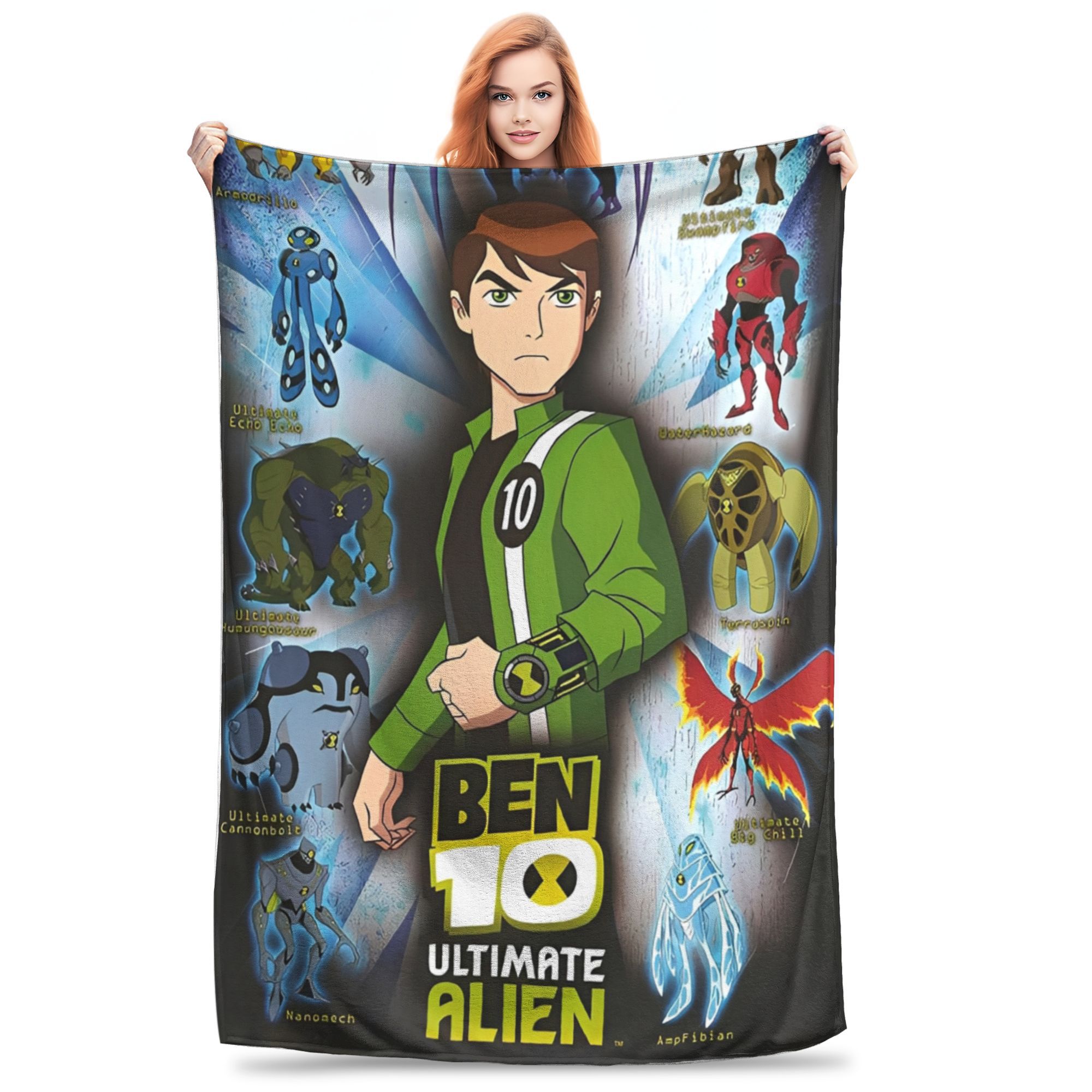 Ben 10 Alien Ben Tennyson Omnitrix Game Blanket Flannel Throw Blanket Summer Air Conditioning Decoration Soft Warm Bedsprea, 30x40in
Ben 10 Alien Ben Tennyson Omnitrix Game Blanket Flannel Throw Blanket Summer Air Conditioning Decoration Soft Warm Bedsprea, 30x40in