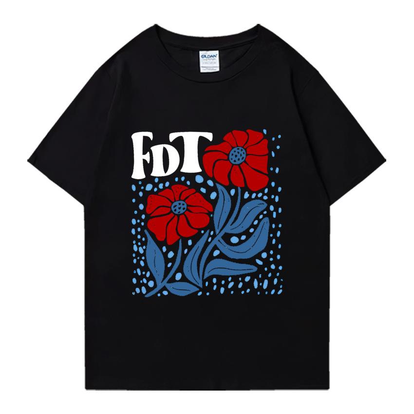 Ladies Trendy Street Short Sleeved Red Floral Printed Tshirt Loose Plus Round Neck Base Shirt S
Ladies Trendy Street Short Sleeved Red Floral Printed Tshirt Loose Plus Round Neck Base Shirt S