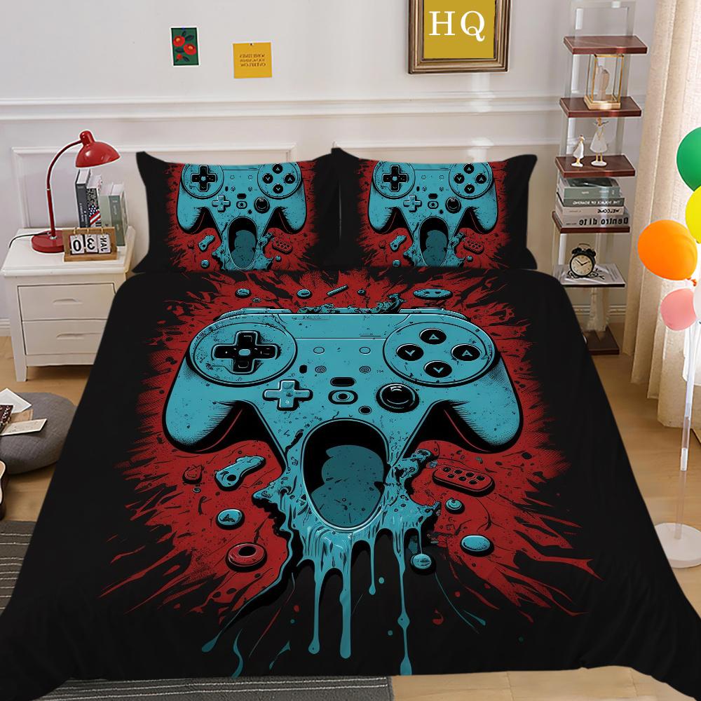 3D игровая консоль с принтом, комплект одеял, комплект двуспальной кровати, чехол для детской кровати высокого качества, роскошный комплект постельного белья EU Single 135x200cm
3D игровая консоль с принтом, комплект одеял, комплект двуспальной кровати, чехол для детской кровати высокого качества, роскошный комплект постельного белья EU Single 135x200cm
