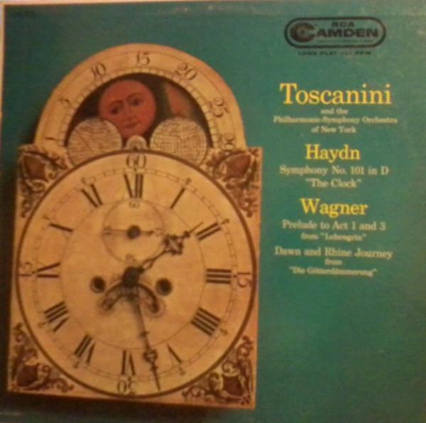 LP Record ARTURO TOSCANINI, PHILHARMONIC-SYMP - Haydn: Symphony No. 101 / Wagner: P CAL375 RCA CAMDEN US Classical Used
LP Record ARTURO TOSCANINI, PHILHARMONIC-SYMP - Haydn: Symphony No. 101 / Wagner: P CAL375 RCA CAMDEN US Classical Used