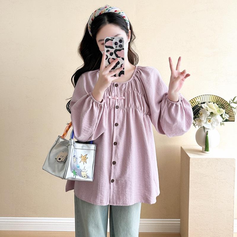 2026 Spring/Autumn Sweet Pleated Round Neck Long Sleeve Doll Top XL
2026 Spring/Autumn Sweet Pleated Round Neck Long Sleeve Doll Top XL