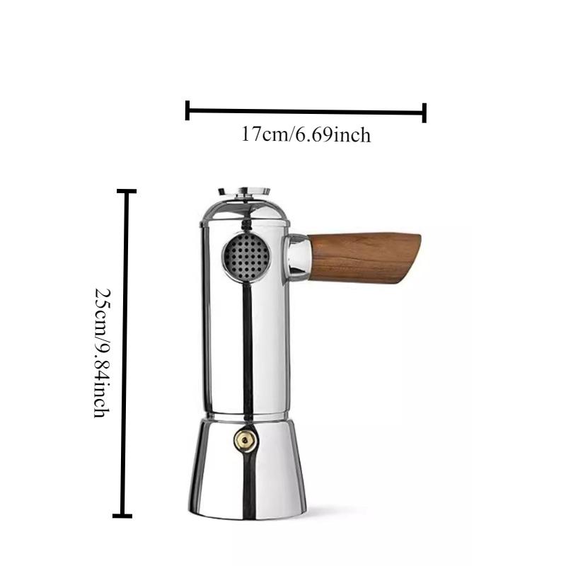 1PC Mocha Pot European Stainless Steel Household Espresso Pot Light Luxury Premium Appliances Decorations Household Goods
1PC Mocha Pot European Stainless Steel Household Espresso Pot Light Luxury Premium Appliances Decorations Household Goods