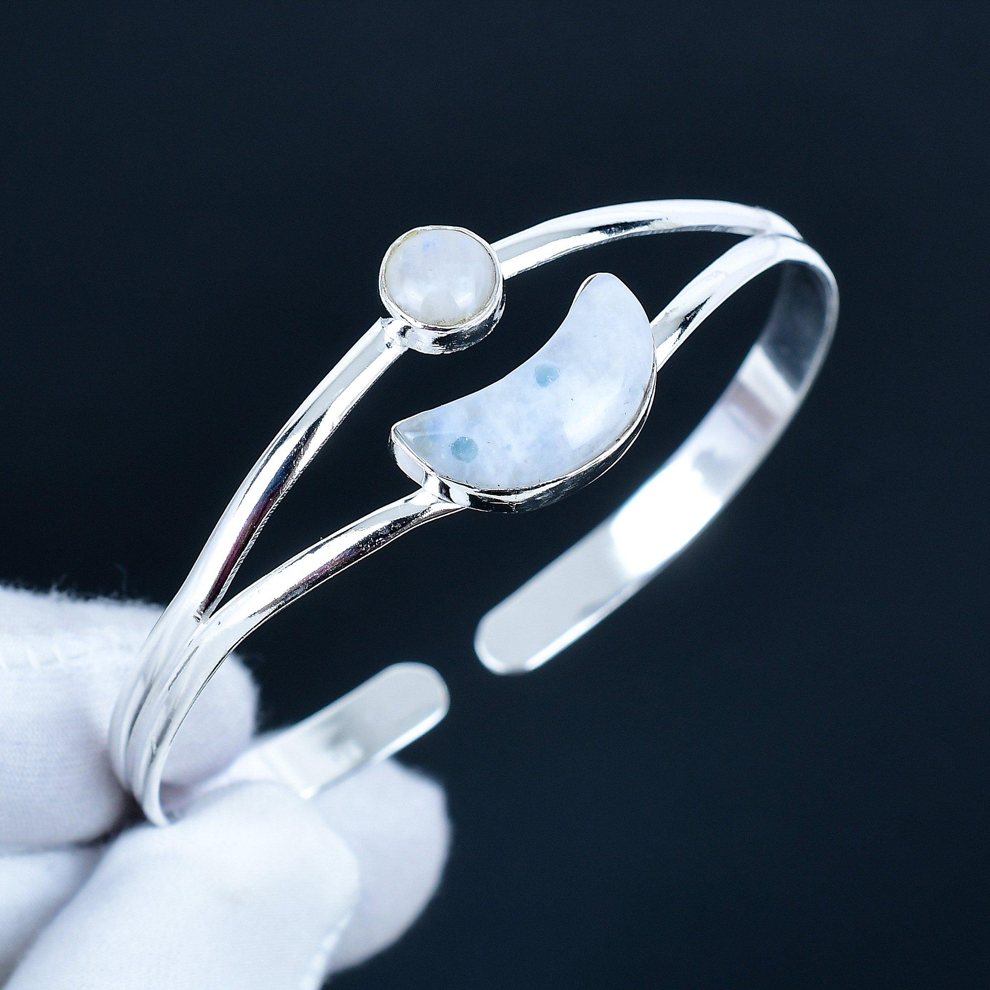 Браслет-манжета ручной работы из стерлингового серебра 925 пробы с радужным лунным камнем, браслет с радужным лунным камнем для жены, унисекс-браслет, подарок на День матери 7 белый
Браслет-манжета ручной работы из стерлингового серебра 925 пробы с радужным лунным камнем, браслет с радужным лунным камнем для жены, унисекс-браслет, подарок на День матери 7 белый