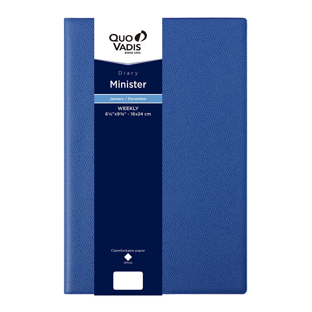 QUOVADIS 2026 Minister/Unpara Weekly Vertical Diary January Start B5 Slim 16x24cm English blue ocean qv01501bl
QUOVADIS 2026 Minister/Unpara Weekly Vertical Diary January Start B5 Slim 16x24cm English blue ocean qv01501bl
