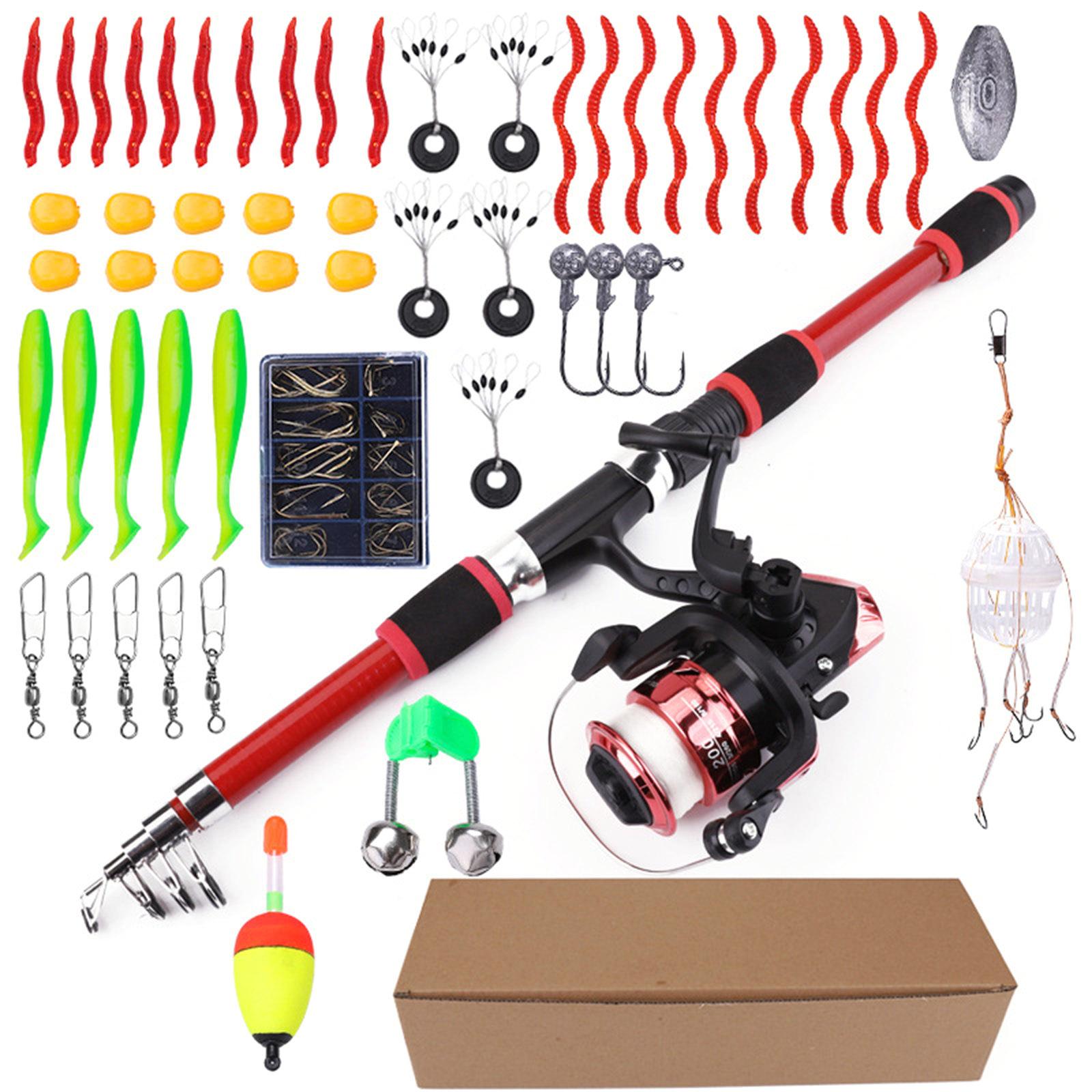 Fishing Gear Accessory Including Telescopic Rod Float Baits Metal Hook Oval Stopper Beginner Fishing Set for Adult Teen красный
Fishing Gear Accessory Including Telescopic Rod Float Baits Metal Hook Oval Stopper Beginner Fishing Set for Adult Teen красный