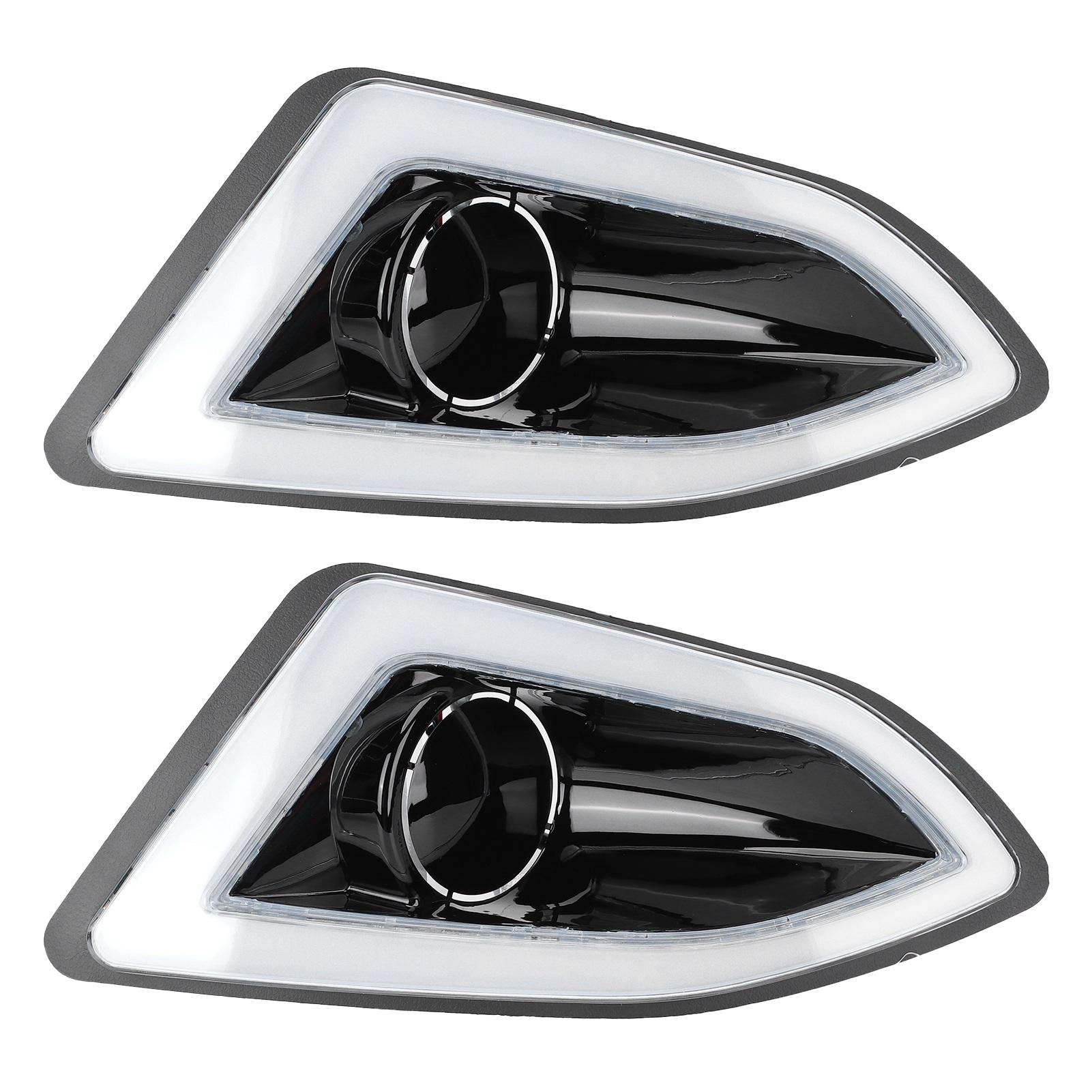 Пара світлодіодних протитуманних фар передніх лівих правих денних ходових вогнів заміна для Ford Edge 2015‑2018
Пара світлодіодних протитуманних фар передніх лівих правих денних ходових вогнів заміна для Ford Edge 2015‑2018