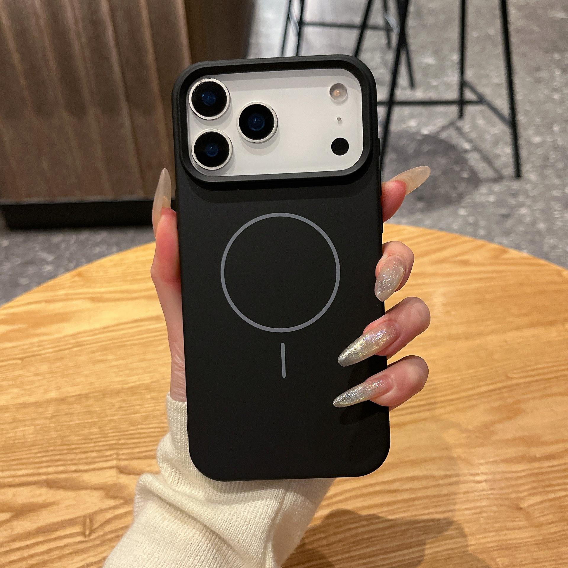 Thin Magnetic Silicone Case with Large Hole for iPhone 14/15/16/17 Pro Max 15 Pro Max
Thin Magnetic Silicone Case with Large Hole for iPhone 14/15/16/17 Pro Max 15 Pro Max