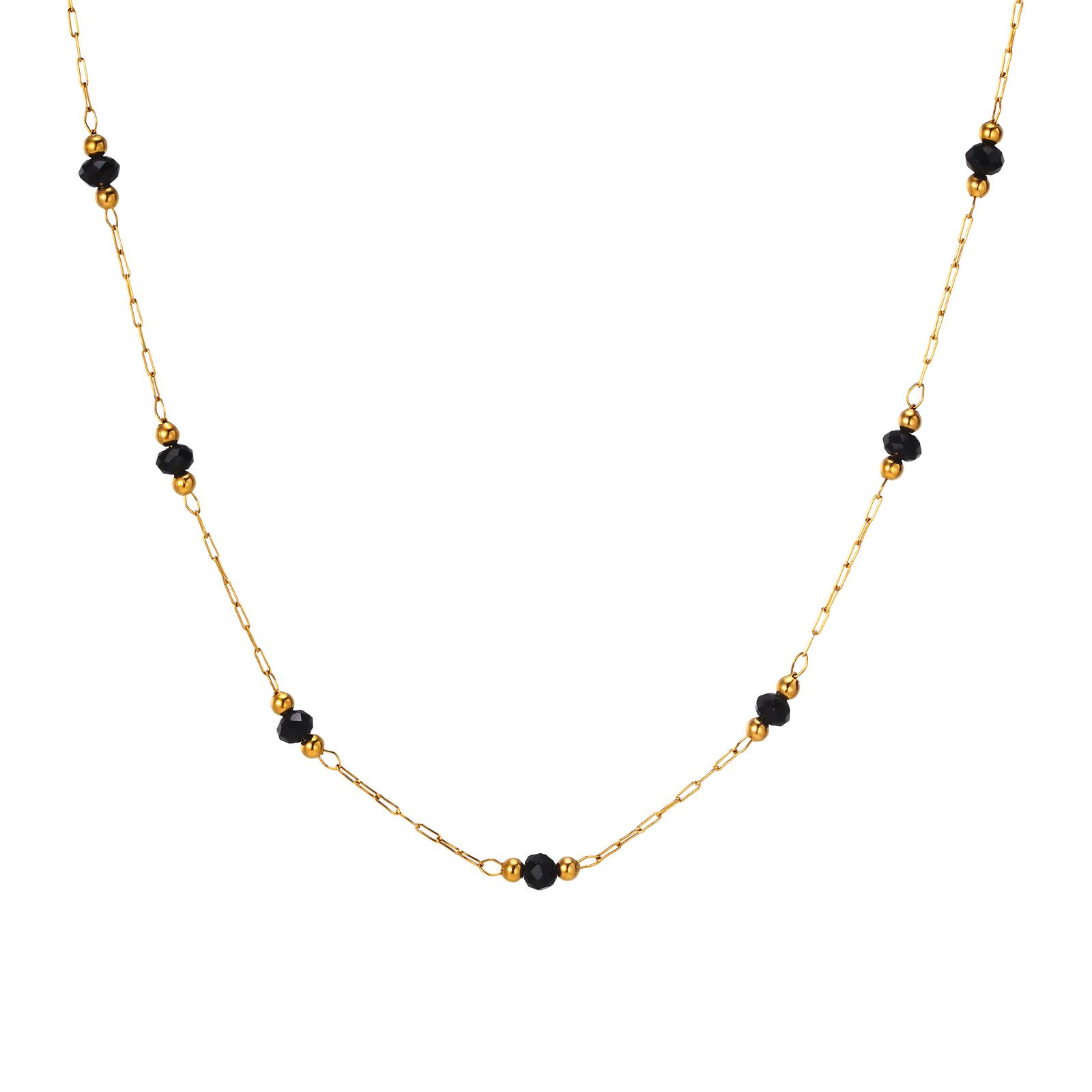 Stainless Steel Chain Beads Necklace 18K Yellow Gold Plated for Women Girls Gift Wholesale Jewelry
Stainless Steel Chain Beads Necklace 18K Yellow Gold Plated for Women Girls Gift Wholesale Jewelry
