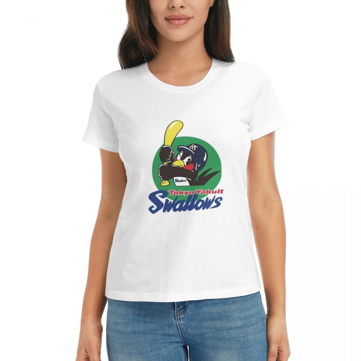 Women TShirt Tokyo Yakult Swallows Summer Short Sleeve Tees ONeck Cotton T Shirts Clothes Tops Streetwear S
Women TShirt Tokyo Yakult Swallows Summer Short Sleeve Tees ONeck Cotton T Shirts Clothes Tops Streetwear S