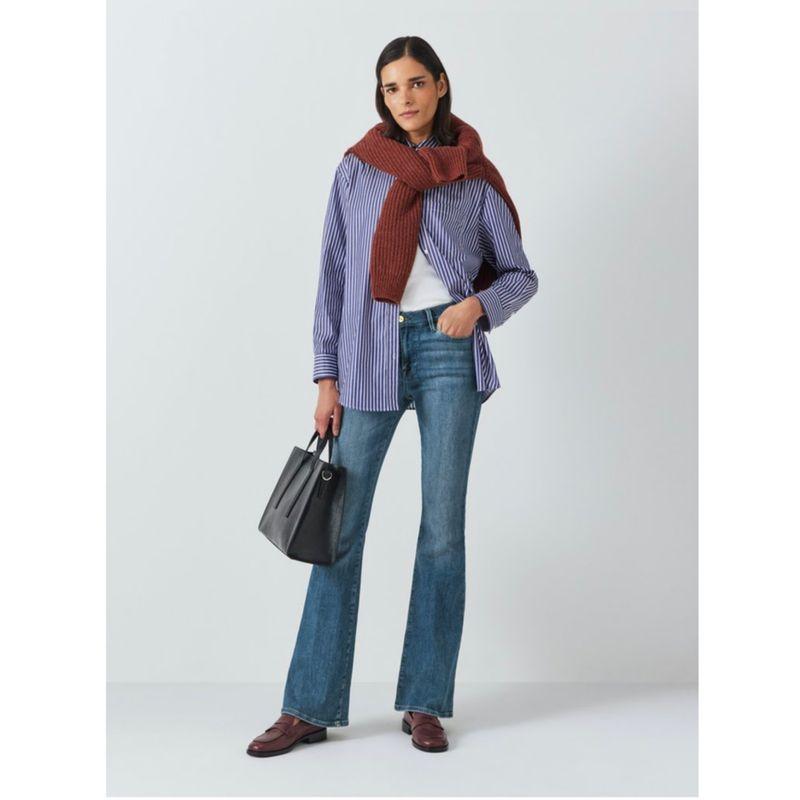 Export USA D Home Spring/Summer Elastic Waist Thin Multi-Color Retro High Waist Long Legs Elastic Casual Speaker Denim Trousers C product D flared pants-Yanlan 10
Export USA D Home Spring/Summer Elastic Waist Thin Multi-Color Retro High Waist Long Legs Elastic Casual Speaker Denim Trousers C product D flared pants-Yanlan 10