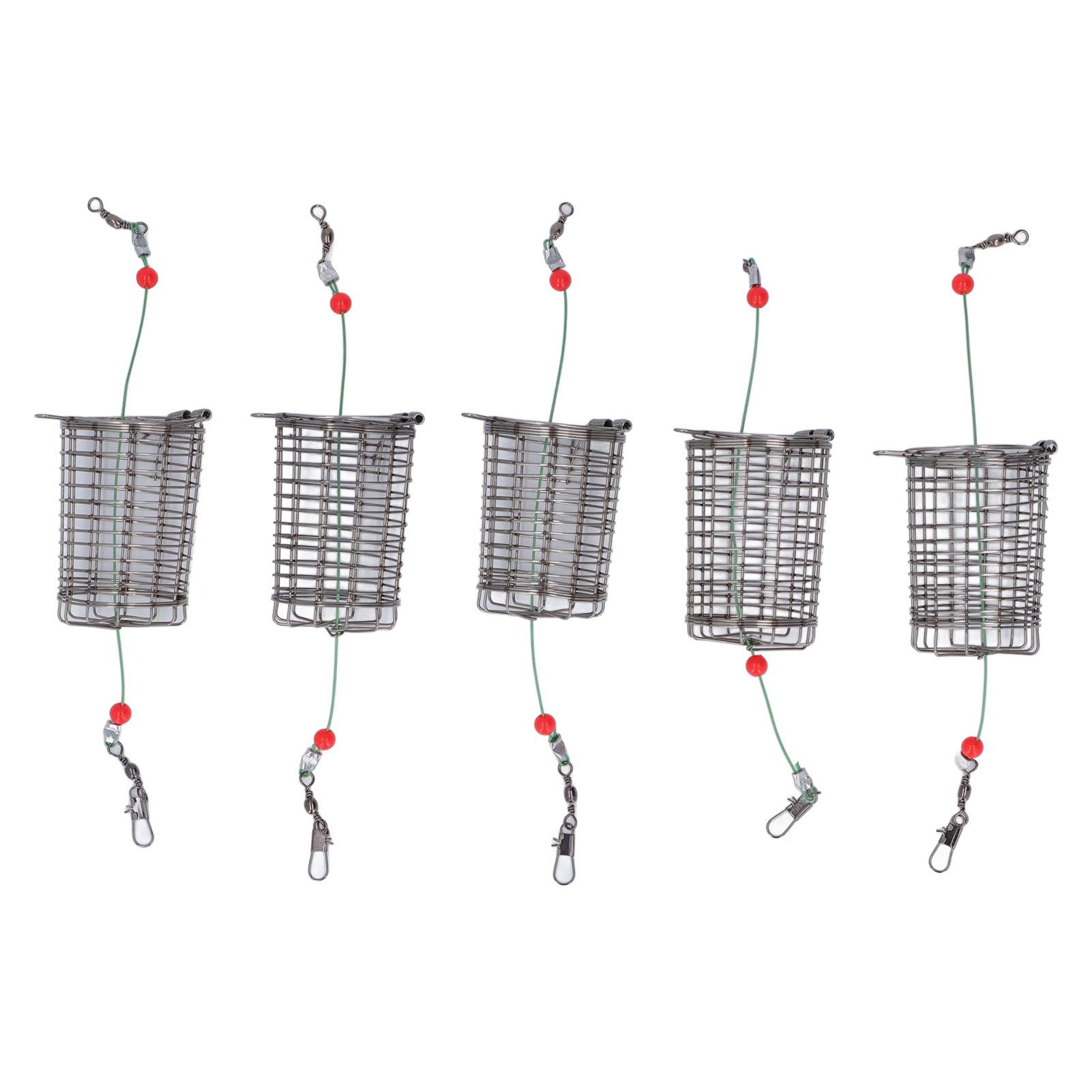 5Pcs Fishing Bait Cages Lure Cage Stainless Steel Fishing Trap Basket Feeder Holder M
5Pcs Fishing Bait Cages Lure Cage Stainless Steel Fishing Trap Basket Feeder Holder M
