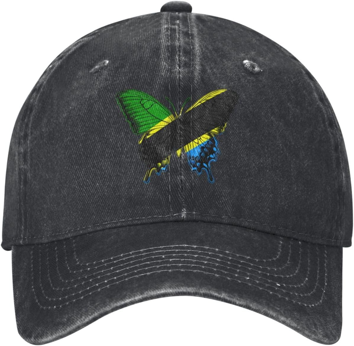 Tanzanian Flag Butterfly Baseball Cap Distressed Washed Cotton Dad Hat Outdoor Adjustable Unisex One Size чорний
Tanzanian Flag Butterfly Baseball Cap Distressed Washed Cotton Dad Hat Outdoor Adjustable Unisex One Size чорний