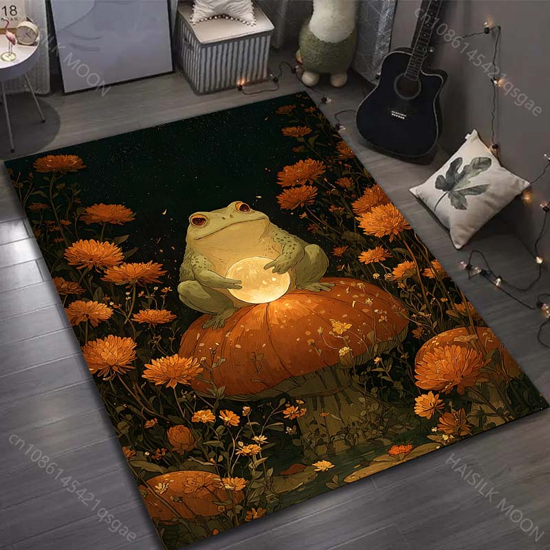 1PC Frog on mushroom holding glowing orb Carpet for Living Room Bedroom Sofa Home Decor Rus Non-slip Floor Mat Luxury Gift 40cm x 60cm
1PC Frog on mushroom holding glowing orb Carpet for Living Room Bedroom Sofa Home Decor Rus Non-slip Floor Mat Luxury Gift 40cm x 60cm