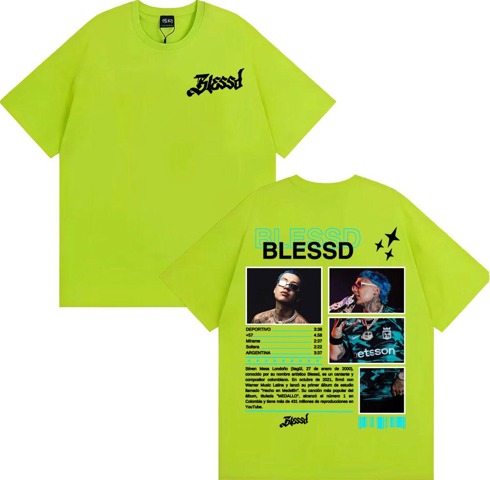 Rapper BLESSD BENDECIDO 2025 Tour Tshirts Mens Clothing Cotton Short Sleeve T Shirt Unisex Fashion 90s Vintage Hip Hop Tshirt 4XL
Rapper BLESSD BENDECIDO 2025 Tour Tshirts Mens Clothing Cotton Short Sleeve T Shirt Unisex Fashion 90s Vintage Hip Hop Tshirt 4XL
