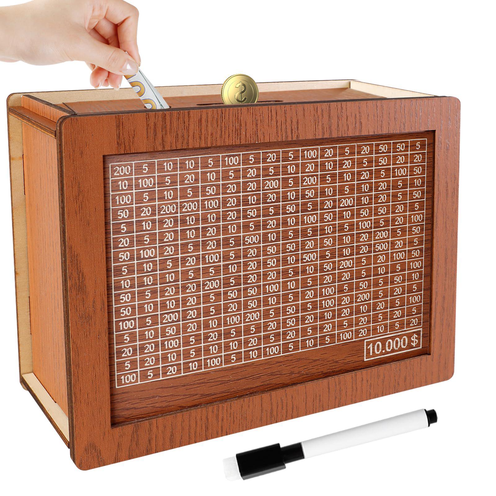 MoneyBox with Counter: Wooden Craft Desktop Gift for Children светло-коричневого
MoneyBox with Counter: Wooden Craft Desktop Gift for Children светло-коричневого