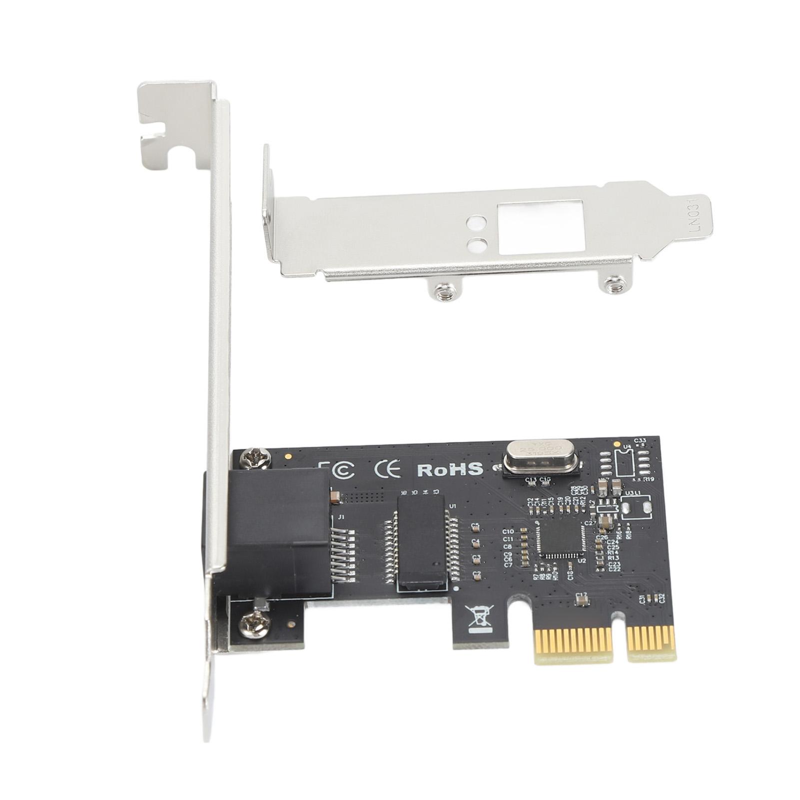 Мережева карта ПК RTL8111e 1000M Одинарний порт RJ45 PCIe X1 Гігабітна мережева карта для настільного комп ютера
Мережева карта ПК RTL8111e 1000M Одинарний порт RJ45 PCIe X1 Гігабітна мережева карта для настільного комп ютера