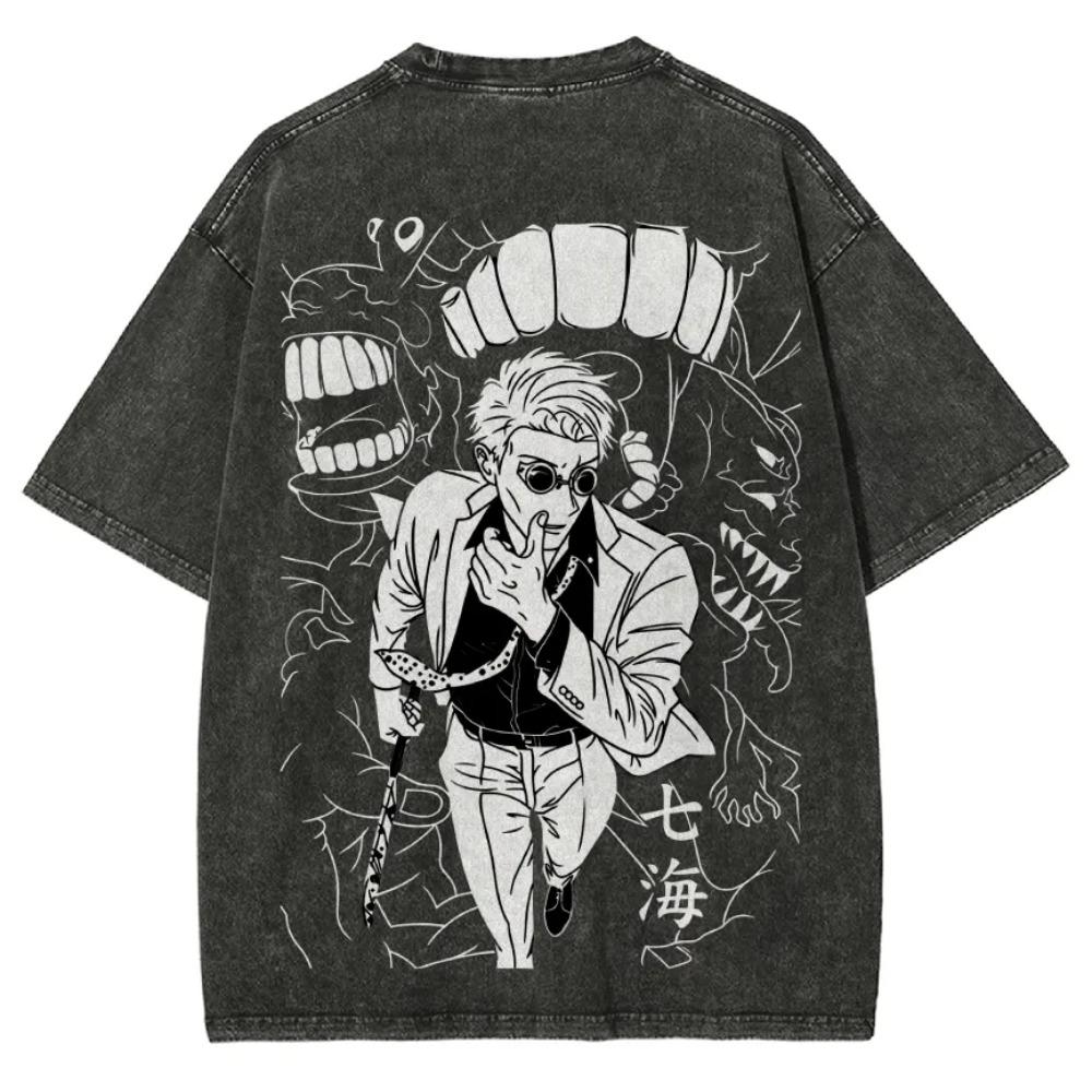 Anime Jujutsu Kaisen Kento Nanami Graphic Tshirt Vintage Washed Oversized T Shirt Men Women Clothing Cotton Short Sleeve Tees S
Anime Jujutsu Kaisen Kento Nanami Graphic Tshirt Vintage Washed Oversized T Shirt Men Women Clothing Cotton Short Sleeve Tees S