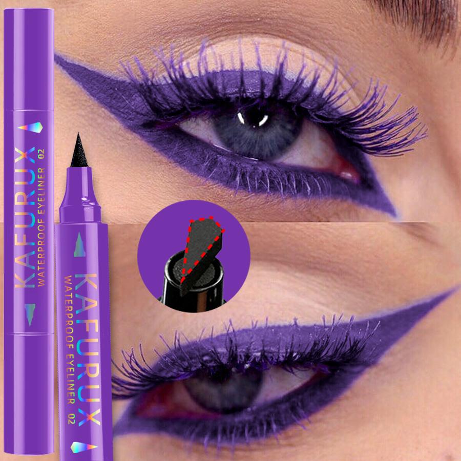 3 Color 2 IN 1 Seal Stamp Eyeliner Pen Waterproof Black Purple Blue Liquid Eye Liner Pencil Eyes Korean Makeup Gifts Cosmetic
3 Color 2 IN 1 Seal Stamp Eyeliner Pen Waterproof Black Purple Blue Liquid Eye Liner Pencil Eyes Korean Makeup Gifts Cosmetic