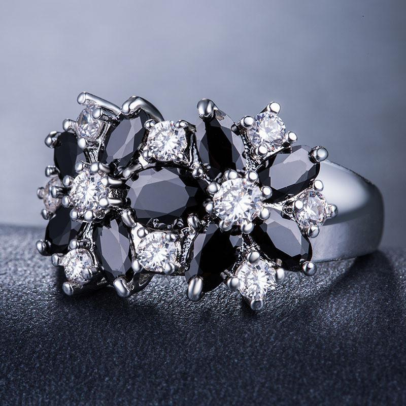 925 Sterling Silver White Zircon & Green Crystal Flower Ring for Women Vintage Engagement Promise Band Wedding Jewelry Gift 9
925 Sterling Silver White Zircon & Green Crystal Flower Ring for Women Vintage Engagement Promise Band Wedding Jewelry Gift 9