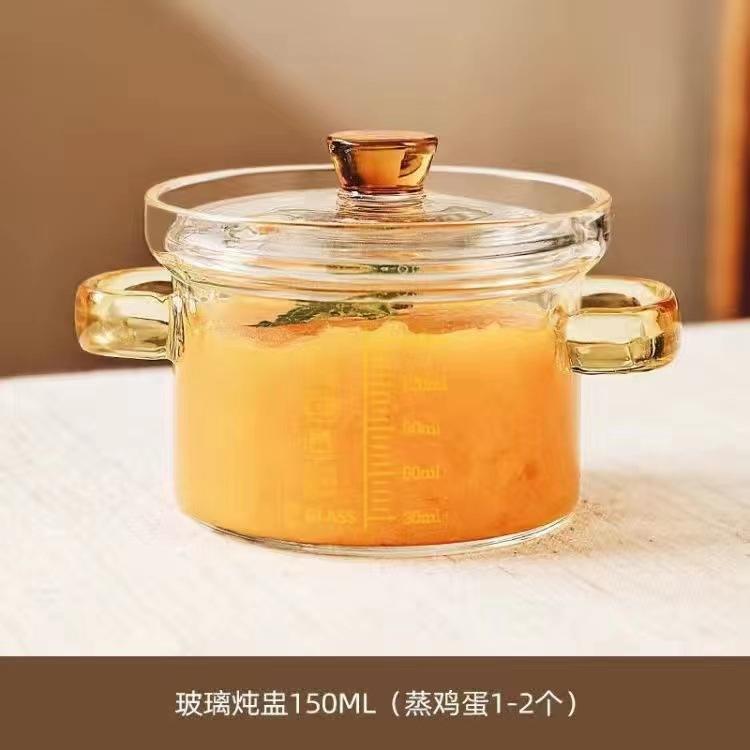 High Temperature Resistant Steamed Egg Soup Bowl Transparent Tableware with Scales Baby Food Supplement Glass Small Stew Cup
High Temperature Resistant Steamed Egg Soup Bowl Transparent Tableware with Scales Baby Food Supplement Glass Small Stew Cup
