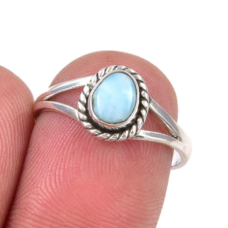 Natural Republic Larimar Gemstone Handmade 925 Sterling Silver Ring Size 7 i7C14
Natural Republic Larimar Gemstone Handmade 925 Sterling Silver Ring Size 7 i7C14