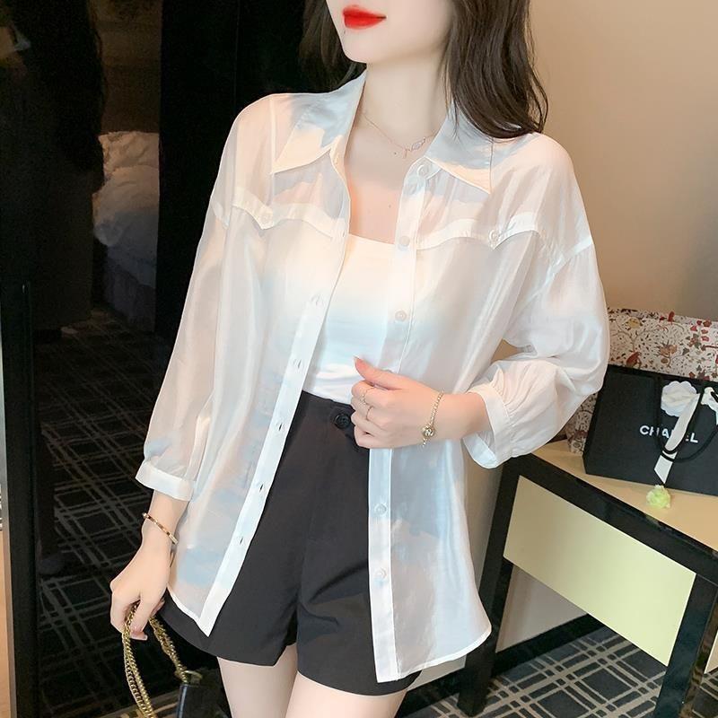 Women s Sheer White Sun Protection Shirt Lightweight Button-Down Chiffon Blouse Loose 3/4 Sleeve Casual Kimono Cardigan for Summer 2XL білий
Women s Sheer White Sun Protection Shirt Lightweight Button-Down Chiffon Blouse Loose 3/4 Sleeve Casual Kimono Cardigan for Summer 2XL білий