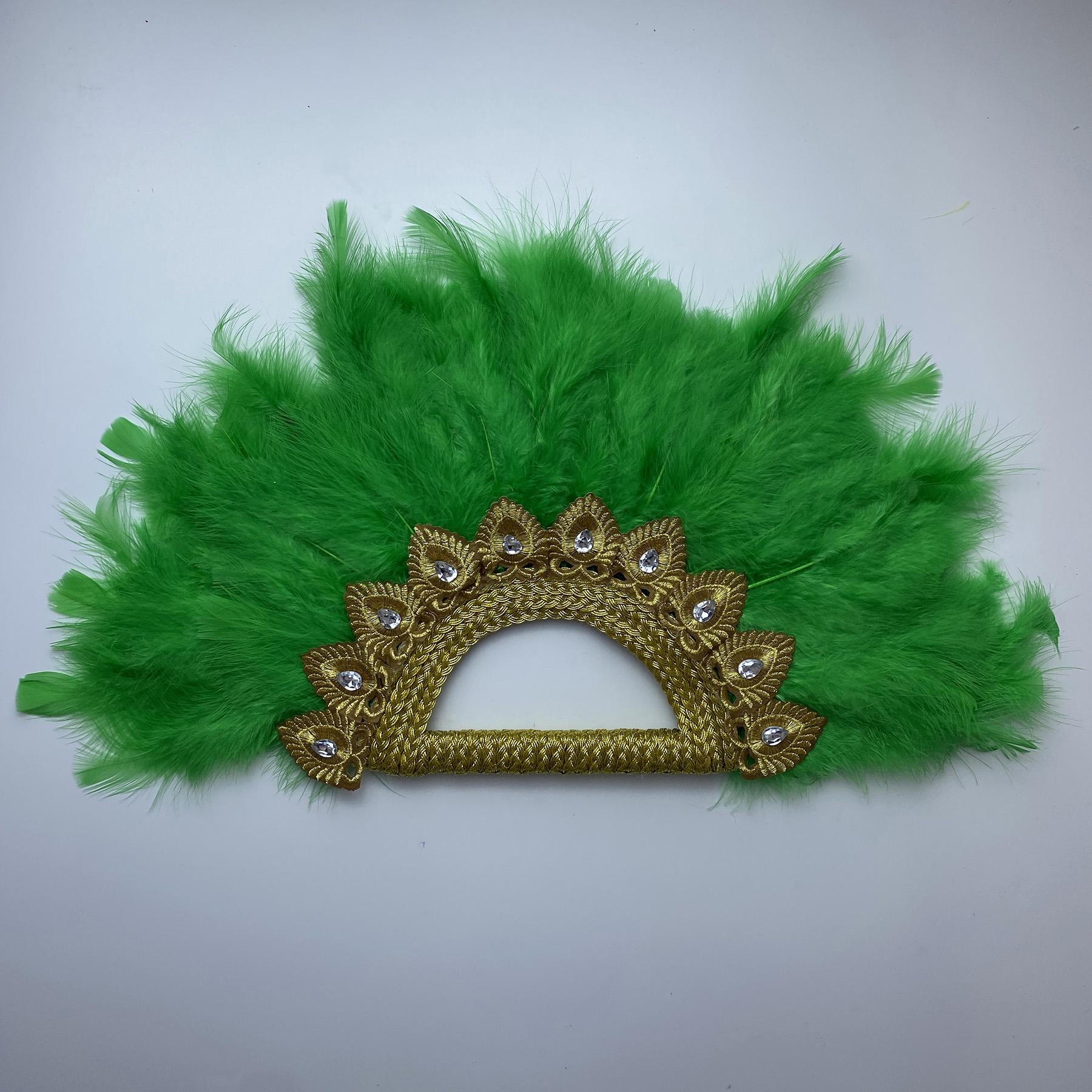 Big Size African Blue Feather Fan for Ladies, Wedding Feather Fan for Bride, Double Side Feather, Nigerian Stones Dance Handfan 32CMX55CM
Big Size African Blue Feather Fan for Ladies, Wedding Feather Fan for Bride, Double Side Feather, Nigerian Stones Dance Handfan 32CMX55CM
