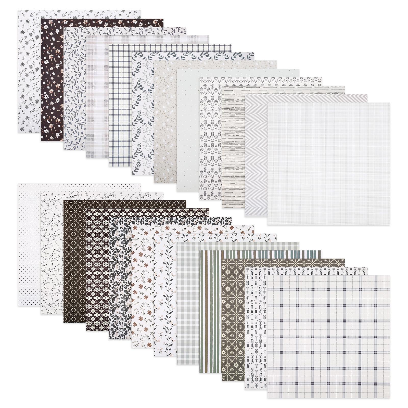 24Pcs Scrapbook Paper 12x12 In Double Sided Decorative Paper Multi-purpose Scrapbooking Papers for DIY Art Card and Album Decor
24Pcs Scrapbook Paper 12x12 In Double Sided Decorative Paper Multi-purpose Scrapbooking Papers for DIY Art Card and Album Decor