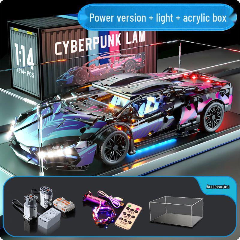 V12 Черное Золото Ламбо Черный Воин Радиоуправляемая Кибер Спортивная Модель Автомобиля - Развивающий Конструктор Подарок для Мальчиков
V12 Черное Золото Ламбо Черный Воин Радиоуправляемая Кибер Спортивная Модель Автомобиля - Развивающий Конструктор Подарок для Мальчиков