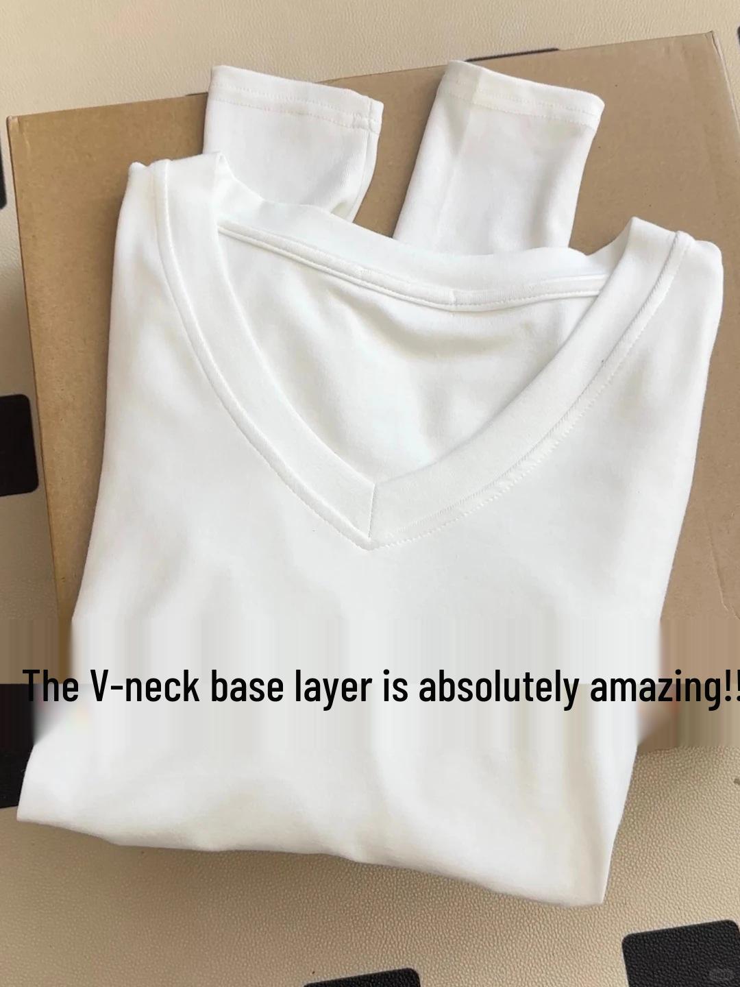 Versatile Slim Fit V-Neck T-Shirt for Women - Basic Layer Top for Spring, Autumn, Winter Large білий
Versatile Slim Fit V-Neck T-Shirt for Women - Basic Layer Top for Spring, Autumn, Winter Large білий