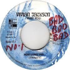7inch Record TRINITY How Long Jah VJACKSON4 Vivian Jackson 1977 Jamaica Reggae Ska Dub Used
7inch Record TRINITY How Long Jah VJACKSON4 Vivian Jackson 1977 Jamaica Reggae Ska Dub Used