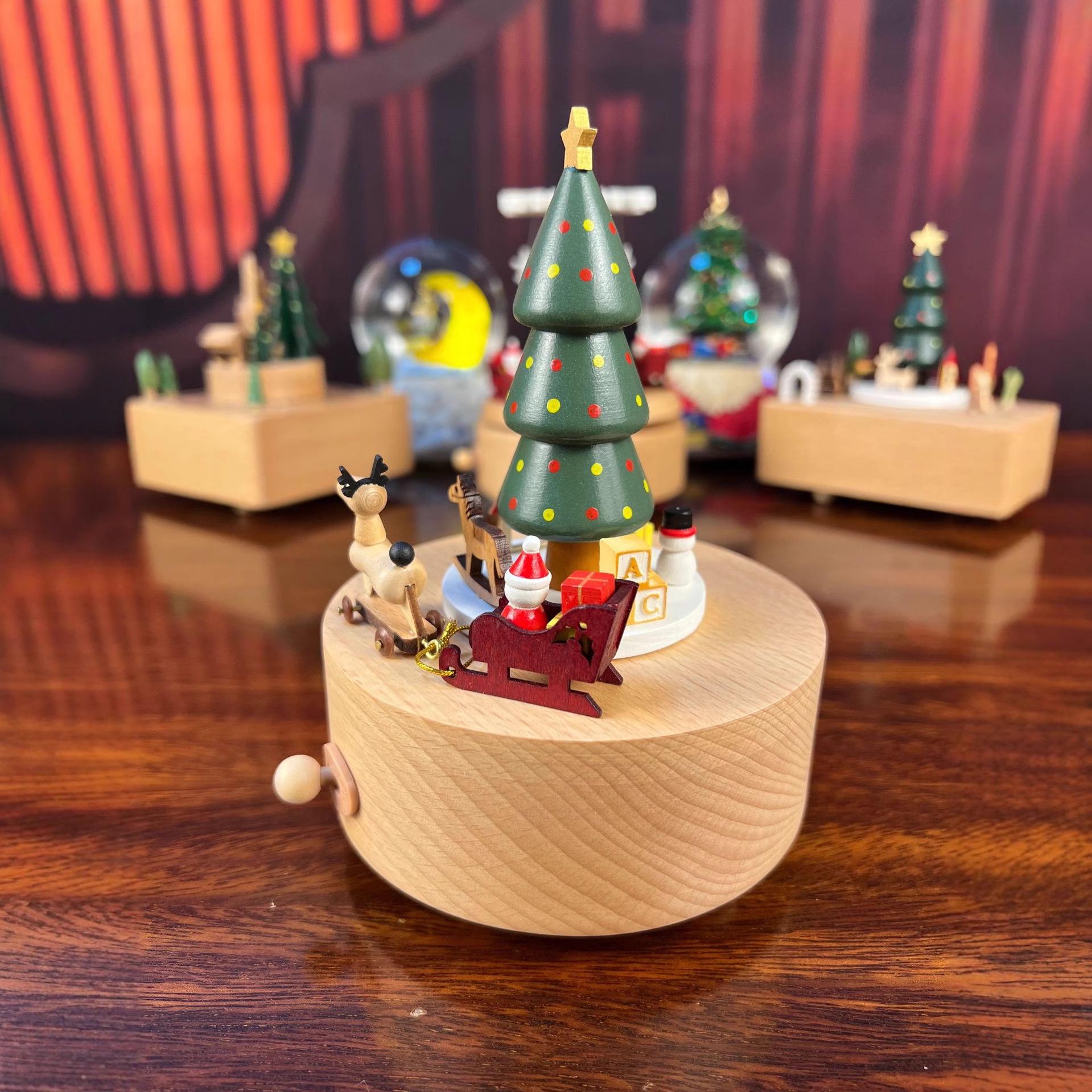 Wooden Christmas Tree Music Box - Festive Gift for All Ages
Wooden Christmas Tree Music Box - Festive Gift for All Ages