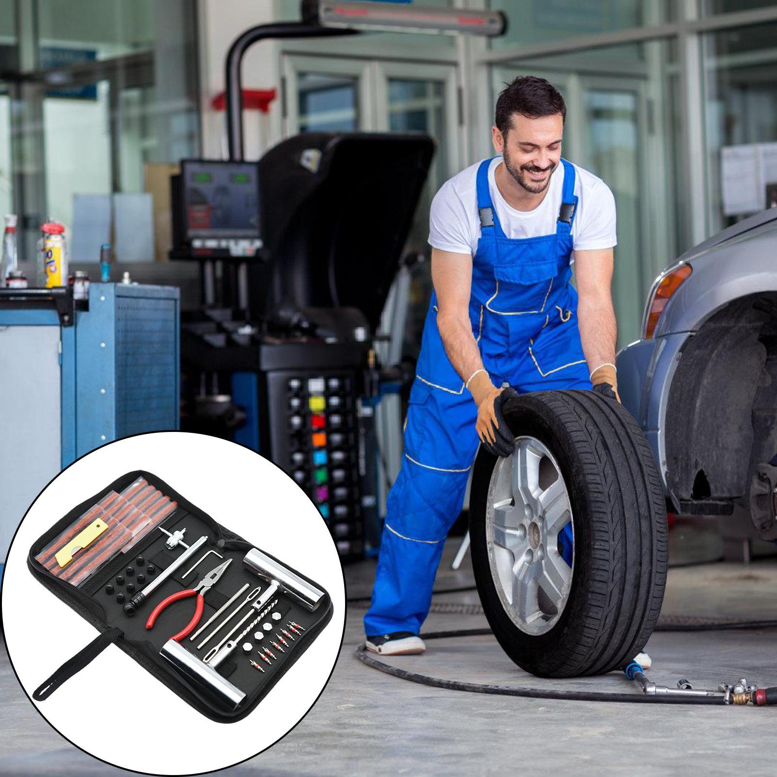 Tire Repair Kit 46 Pieces Universal Portable Heavy Duty Patch Tire Repair Rubber Nail Kit For Garage Car Truck Motorcycle RV CN
Tire Repair Kit 46 Pieces Universal Portable Heavy Duty Patch Tire Repair Rubber Nail Kit For Garage Car Truck Motorcycle RV CN