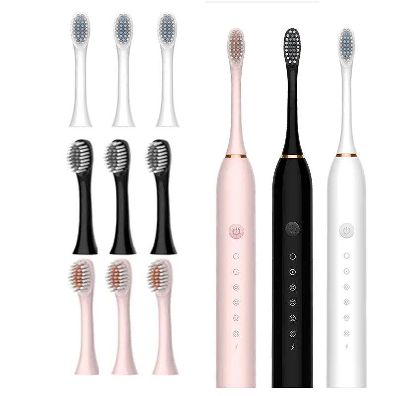 Usb Rechargeable Sonic Electric Toothbrush Adult Smart Timing Tooth Brush Teeth Clean Whitening Fast Toothbrush Replacement Head
Usb Rechargeable Sonic Electric Toothbrush Adult Smart Timing Tooth Brush Teeth Clean Whitening Fast Toothbrush Replacement Head