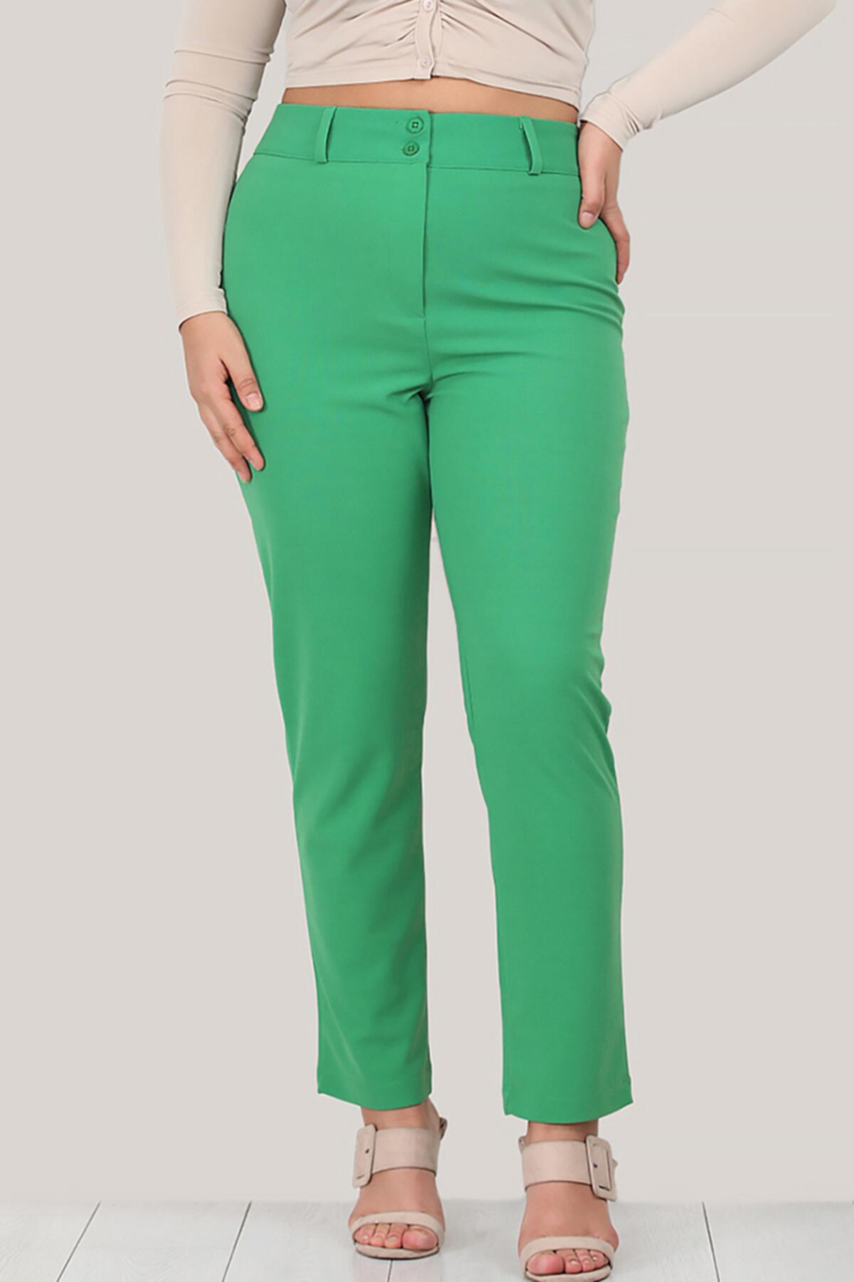 Брюки Большого Размера 46 зелёный 
Брюки Большого Размера 46 зелёный