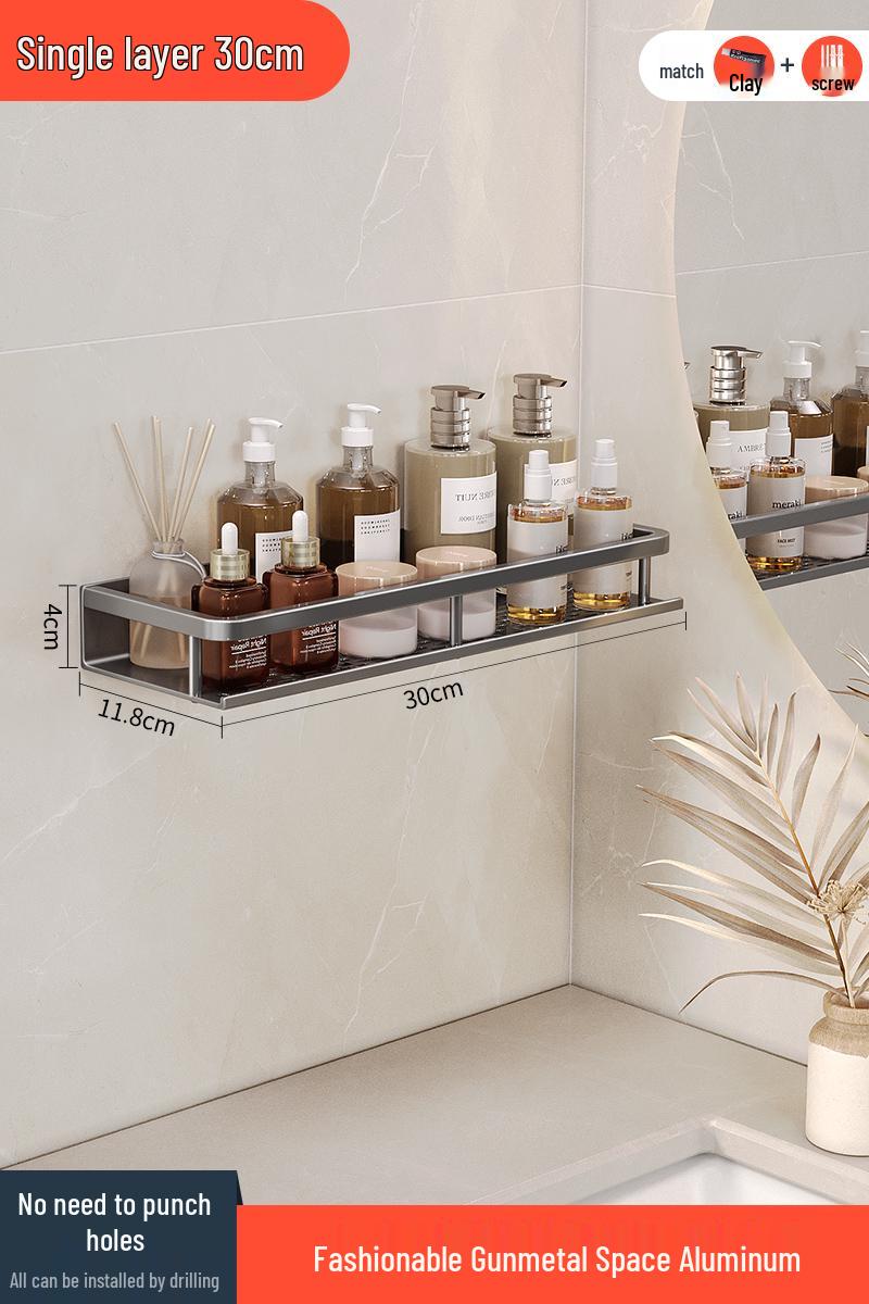 No-Drill Bathroom Vanity Shelf & Storage Rack
No-Drill Bathroom Vanity Shelf & Storage Rack