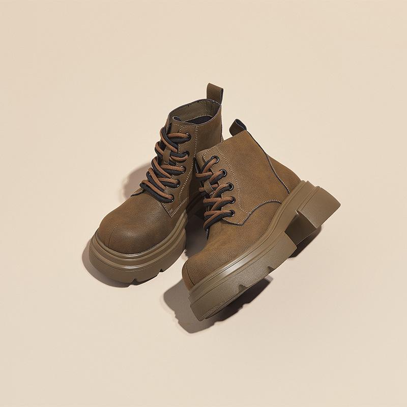 Thick-soled inner height-increasing Martin boots for women 2025 autumn new British style single boots retro leather casual big yellow boots for women 39
Thick-soled inner height-increasing Martin boots for women 2025 autumn new British style single boots retro leather casual big yellow boots for women 39