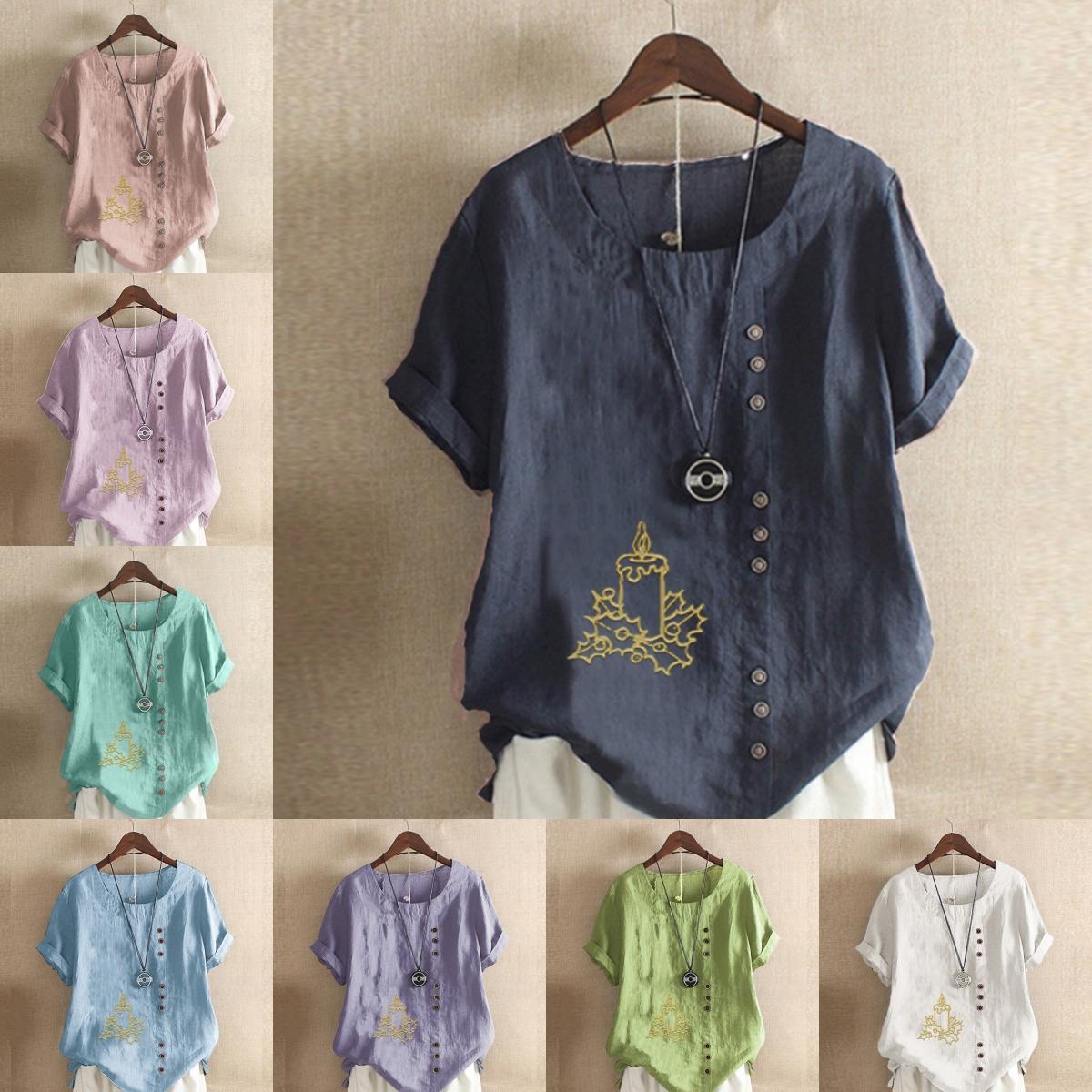Women s Fashion Christmas Tree Prined Round Neck Short Sleeve T-shirt Casual Cotton Linen Graphic Shirt Leisure Loose Summer Blouse Tops 5XL зелений
Women s Fashion Christmas Tree Prined Round Neck Short Sleeve T-shirt Casual Cotton Linen Graphic Shirt Leisure Loose Summer Blouse Tops 5XL зелений