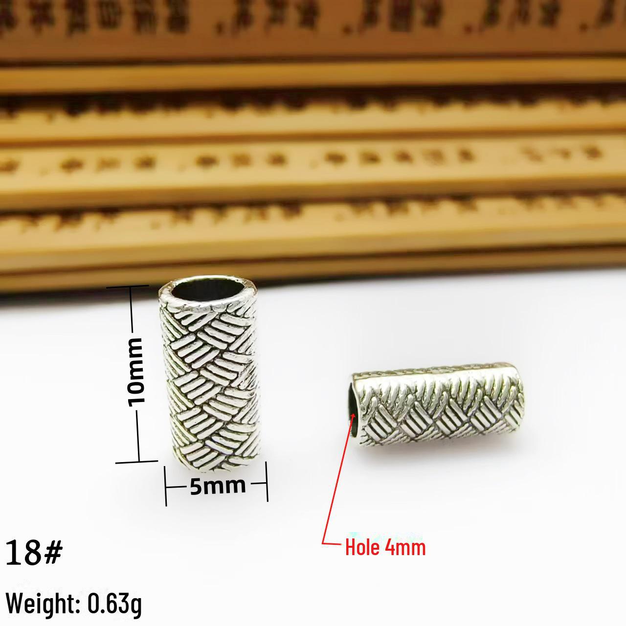 Ретро тибетские серебряные бусины-бочонки с большим отверстием для самодельных украшений null
Ретро тибетские серебряные бусины-бочонки с большим отверстием для самодельных украшений null