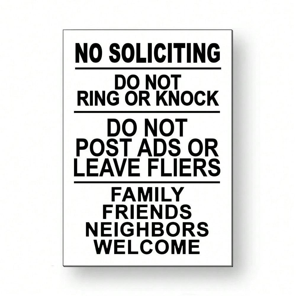 Weatherproof Metal Sign No Soliciting Do Not Knock Fade Proof For Apartment Front Door 20X30 різнокольоровий
Weatherproof Metal Sign No Soliciting Do Not Knock Fade Proof For Apartment Front Door 20X30 різнокольоровий