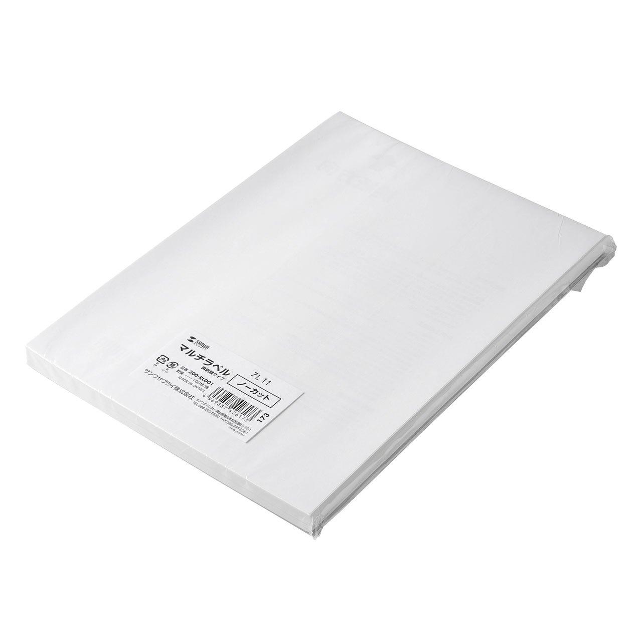 Sanwa Direct Peelable Label Stickers, Uncut, 100 Sheets, Easy-to-Apply, 300-RLD01
Sanwa Direct Peelable Label Stickers, Uncut, 100 Sheets, Easy-to-Apply, 300-RLD01