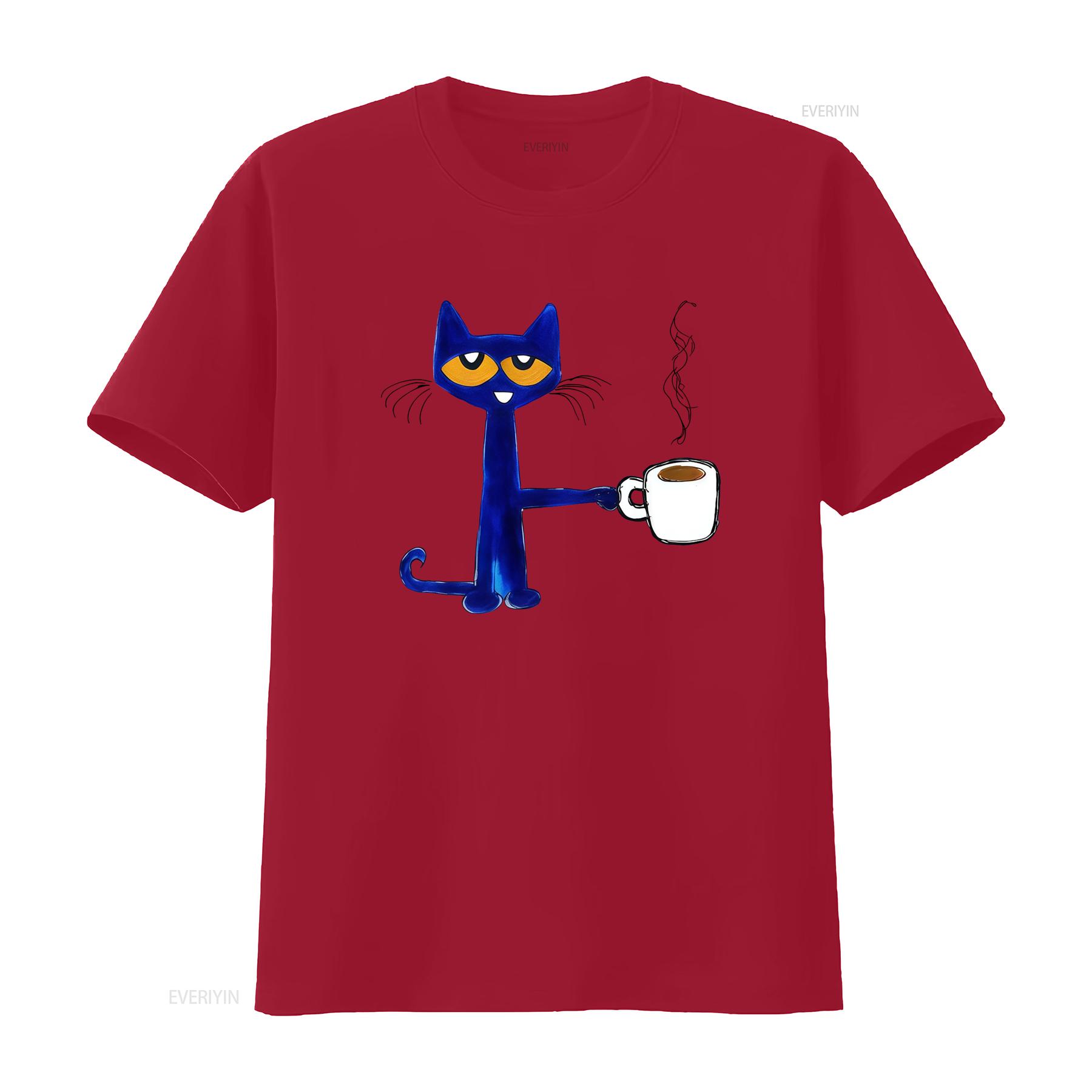 Coffee and Cat T Shirt Pete the Aesthetic Unique Design for Lovers vintage Washed Unisex designer clothes Breathable Soft S
Coffee and Cat T Shirt Pete the Aesthetic Unique Design for Lovers vintage Washed Unisex designer clothes Breathable Soft S