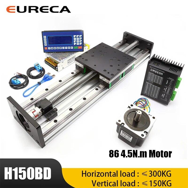 H150 86 Шаговый двигатель, шариковый винт, линейная направляющая подшипника, двойная направляющая, ручной привод с ЧПУ, модуль привода линейного вала, таблица
H150 86 Шаговый двигатель, шариковый винт, линейная направляющая подшипника, двойная направляющая, ручной привод с ЧПУ, модуль привода линейного вала, таблица