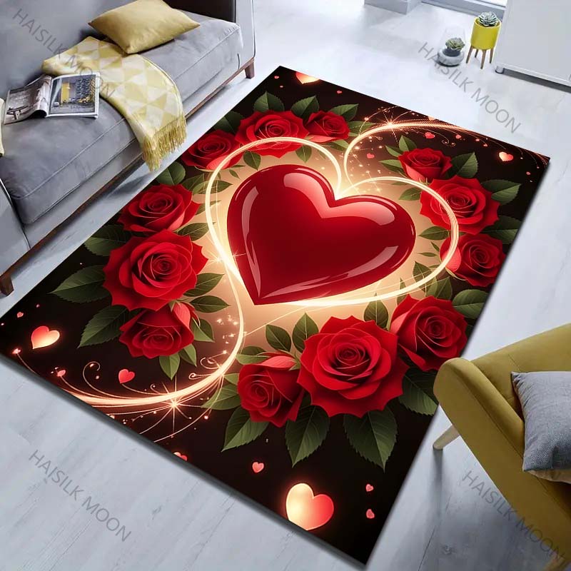 Multiple sizes Romantic Love Rose Carpet Pattern Carpet for Living Room Bedroom Sofa Home Decor Non-slip Floor Mat Luxury Gift 40cm x 60cm
Multiple sizes Romantic Love Rose Carpet Pattern Carpet for Living Room Bedroom Sofa Home Decor Non-slip Floor Mat Luxury Gift 40cm x 60cm